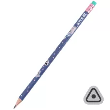 Олівець графітний з гумкою, тригранний Be Friends K26-046-1 Kite