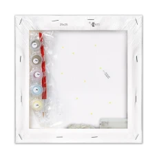 Картина за номерами SANTI "Майнкрафт. Вовки", 25*25см, LED підсвітка, 954926