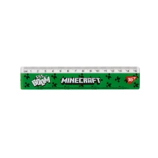 Лінійка пластикова, 15см. з нанесенням "Minecraft.Boom", 370680 YES