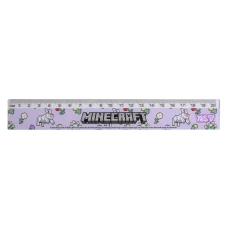 Лінійка пластикова, 20см. з нанесенням "Minecraft.Spring", 370693 YES