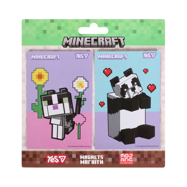 Магніти YES "Minecraft.Spring Animals", 6х9 см, 2 шт., 708556