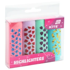 Маркер Highlighter, Kite, набір 4-х, пастель, K26-445-2