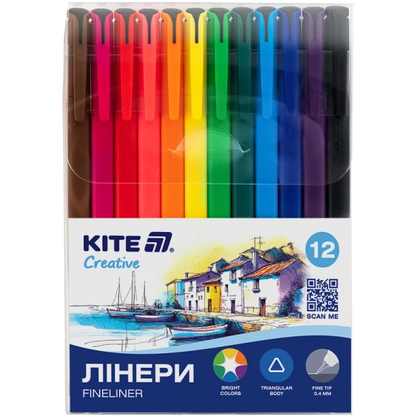 Лінери Kite Creative, набір 12шт, K-1164