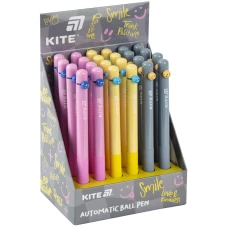 Ручка кулькова автоматична Smile, 0,7 мм. синя, K26-034 Kite