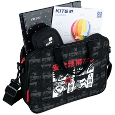 Шкільна текстильна сумка Kite A4, 1 від., K26-589-3 Anime