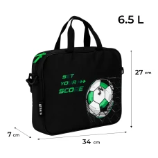 Шкільна текстильна сумка Kite A4, 1 від., K26-589-2 Football