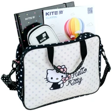Шкільна текстильна сумка Kite A4, 1 від., HK26-589-2 Hello Kitty
