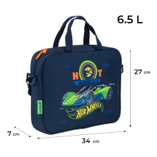 Шкільна текстильна сумка Kite A4, 1 від., HW26-589 Hot Wheels