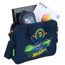 Шкільна текстильна сумка Kite A4, 1 від., HW26-589 Hot Wheels