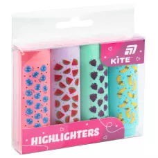 Маркер Highlighter, Kite, набір 4-х, пастель, K26-445-2