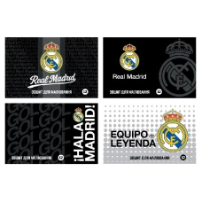 Зошит для малювання, 12 арк., скоба, гібр. лак + УФ лак, FC Real Madrid RL26-241 Kite