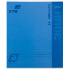 Зошит 12 арк., клітинка, УФ лак об'ємний, Kite One color K26-232