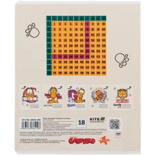 Зошит 18 арк., клітинка, гібр. лак + УФ лак, Garfield GF26-236 Kite