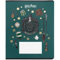 Зошит 12 арк., клітинка, фольга + УФ лак, Harry Potter HP26-232 Kite