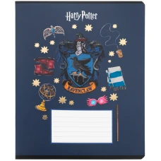 Зошит 12 арк., клітинка, фольга + УФ лак, Harry Potter HP26-232 Kite