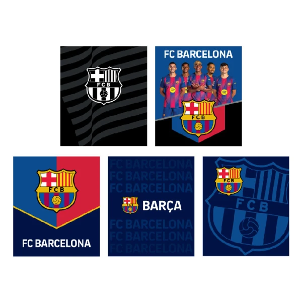 Зошит 24 арк., клітинка, софт тач + УФ лак, FC Barcelona BC26-238 Kite