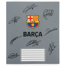 Зошит 18 арк., клітинка, софт тач + УФ лак, FC Barcelona BC26-236 Kite