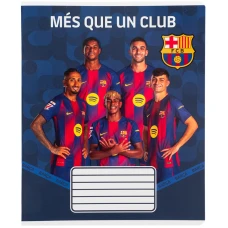Зошит 18 арк., клітинка, софт тач + УФ лак, FC Barcelona BC26-236 Kite