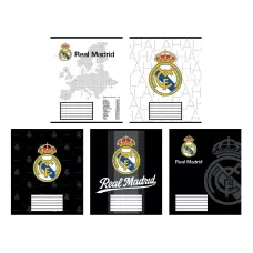 Зошит 18 арк., клітинка, софт тач + УФ лак, Real Madrid RL26-236 Kite