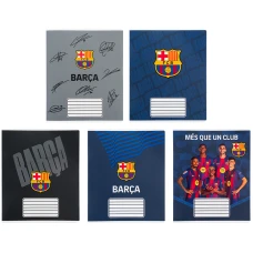 Зошит 18 арк., клітинка, софт тач + УФ лак, FC Barcelona BC26-236 Kite
