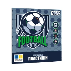 Пластилін YES Football, кор., стек, 12 кол, 240г, 540714