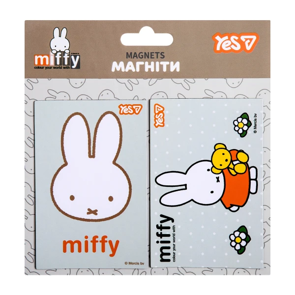 Магніти YES "Miffy", 6х9 см, 2 шт, 708567