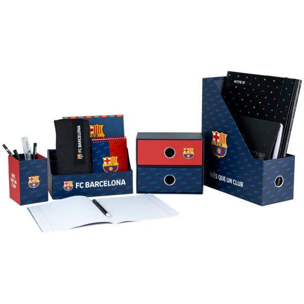 Органайзер настільний, 4 предмети, картон, FC Barcelona BC26-357 Kite