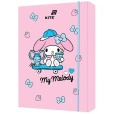 Папка для зошитів В5 на гумці картон, My Melody HK26-210-2 Kite