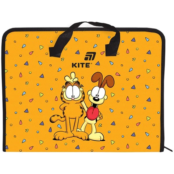Папка-портфель на блискавці, 1 відділ., A4, Garfield GF26-202 Kite