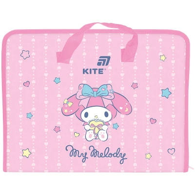 Папка-портфель на блискавці, 1 відділ., A4, My Melody HK26-202 Kite