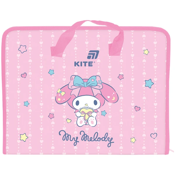 Папка-портфель на блискавці, 1 відділ., A4, My Melody HK26-202 Kite