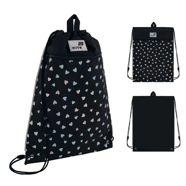 Сумка для взуття Kite K26-601M-14 Black&Silver