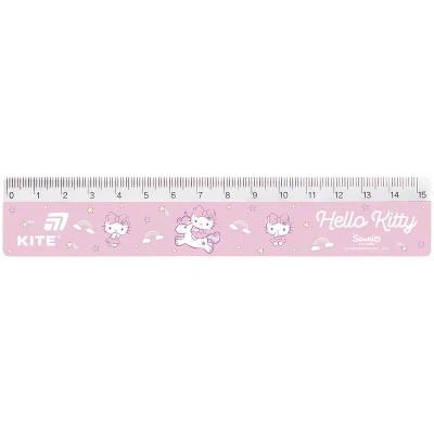 Лінійка пластикова, 15см. Hello Kitty HK26-090-2 Kite
