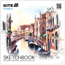 Скетчбук для робіт олівцями, 21*21см, 30 арк., Kite Creative K-1279