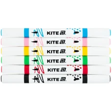 Маркери акрилові двосторонні, 6шт. Kite Creative K-1293