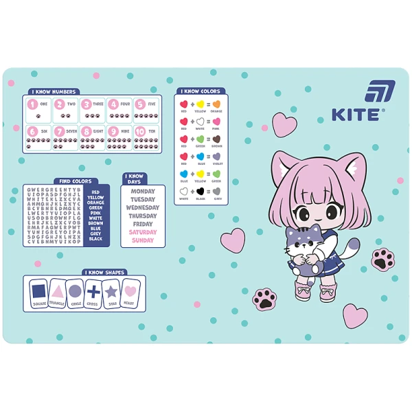 Підкладка настільна, 42,5x29см, PP Be Friends K26-207-1 Kite