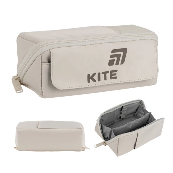 Пенал м'який Kite K26-2702-1 бежевий