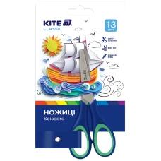 Ножиці дитячі з гум. вставками, 13см. Kite Classic K-123-2