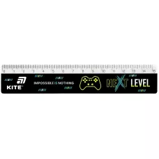 Лінійка пластикова, 15см. Next Level K26-090-2 Kite