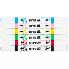 Маркери акрилові двосторонні, 6шт. Kite Creative K-1293