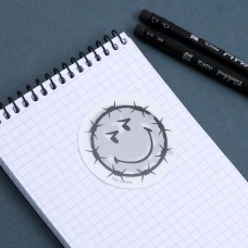Наліпка 2D Yes "Smiley World.Barbed wire" 708878