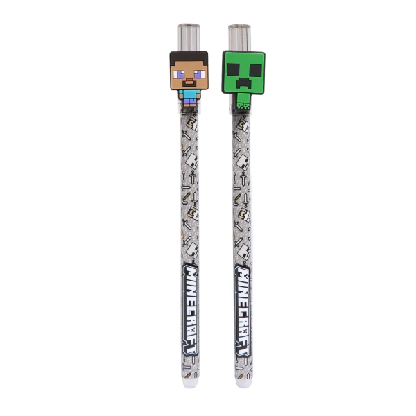 Ручка гелева YES пиши-стирай "Minecraft" 0,5 мм, синя, 420482