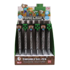 Ручка гелева YES пиши-стирай "Minecraft" 0,5 мм, синя, 420482