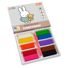 Пластилін YES "Miffy", кор., стек, 10 кол, 200г, 540718