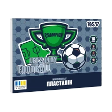 Пластилін YES Football, кор., стек, 18 кол, 360г, 540715     