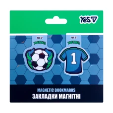 Закладки магнітні YES "Football", 2шт, 708798