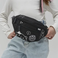 Сумка на пояс YES SP-36 Black Cat 26х12х6см., 550553