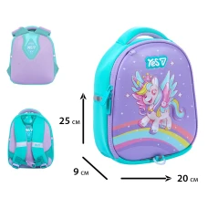 Рюкзак дитячий YES K-33XXS Happy Unicorn 25х20х9см., 550435