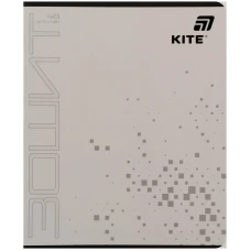 Зошит 48 арк., клітинка, гібр. лак + УФ лак, Kite One color K26-259-1