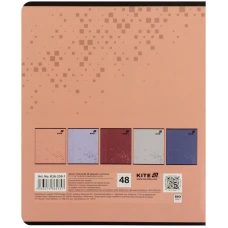 Зошит 48 арк., клітинка, гібр. лак + УФ лак, Kite One color K26-259-1